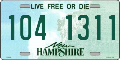 NH license plate 1041311
