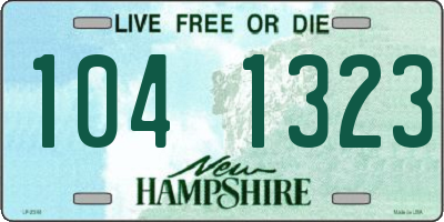 NH license plate 1041323
