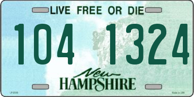 NH license plate 1041324