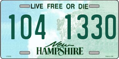 NH license plate 1041330