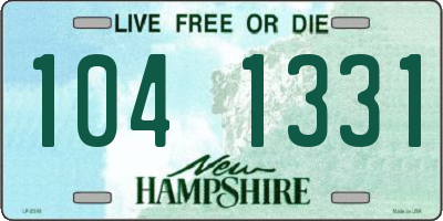 NH license plate 1041331