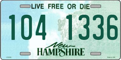 NH license plate 1041336