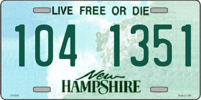 NH license plate 1041351
