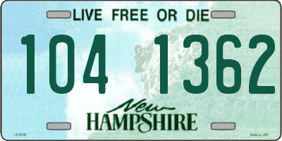 NH license plate 1041362