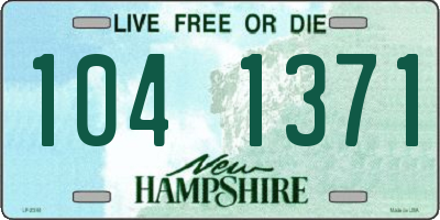 NH license plate 1041371