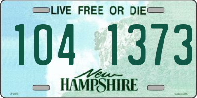 NH license plate 1041373