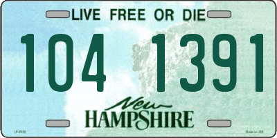 NH license plate 1041391
