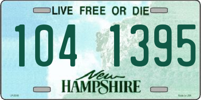 NH license plate 1041395