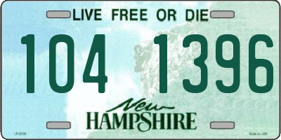 NH license plate 1041396