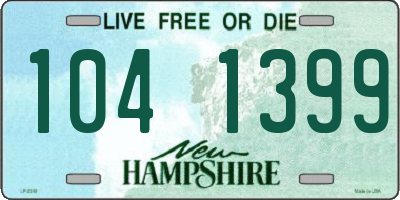 NH license plate 1041399