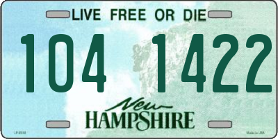 NH license plate 1041422