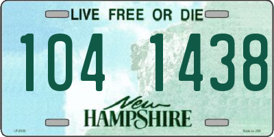 NH license plate 1041438