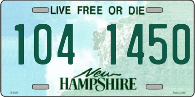 NH license plate 1041450