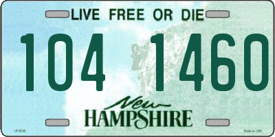 NH license plate 1041460