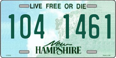 NH license plate 1041461