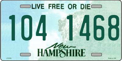 NH license plate 1041468