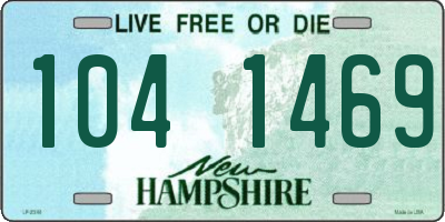 NH license plate 1041469