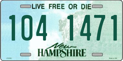 NH license plate 1041471