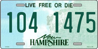 NH license plate 1041475
