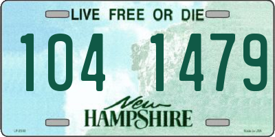 NH license plate 1041479