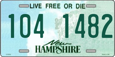 NH license plate 1041482