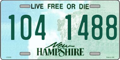 NH license plate 1041488