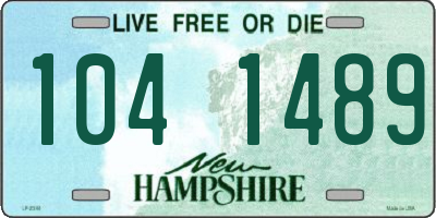 NH license plate 1041489