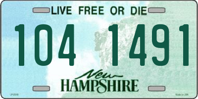 NH license plate 1041491