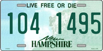 NH license plate 1041495