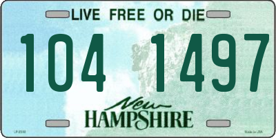 NH license plate 1041497