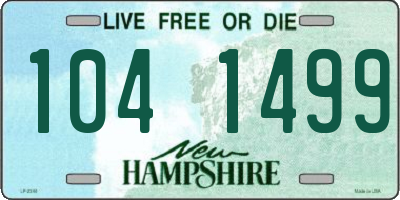 NH license plate 1041499