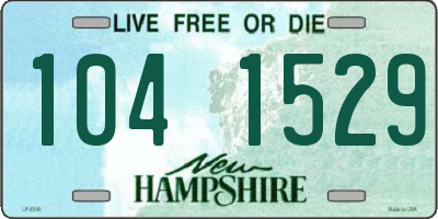 NH license plate 1041529