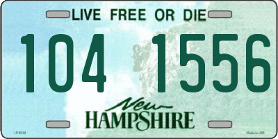 NH license plate 1041556