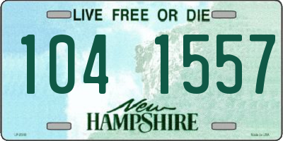 NH license plate 1041557