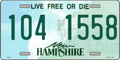 NH license plate 1041558