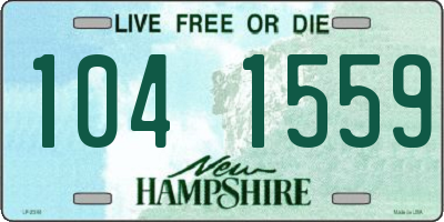 NH license plate 1041559