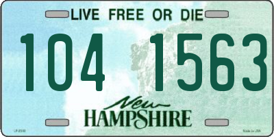 NH license plate 1041563
