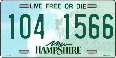 NH license plate 1041566