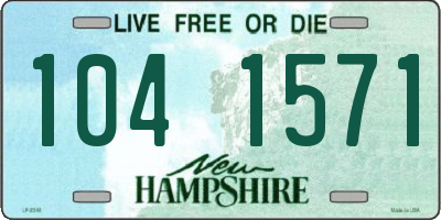 NH license plate 1041571