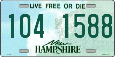 NH license plate 1041588