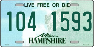 NH license plate 1041593