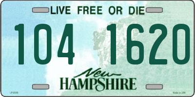 NH license plate 1041620