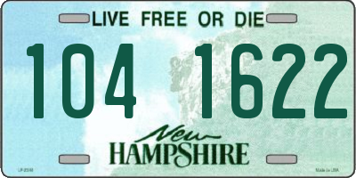 NH license plate 1041622