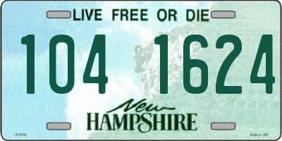 NH license plate 1041624