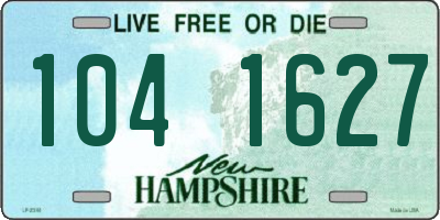NH license plate 1041627