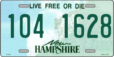 NH license plate 1041628