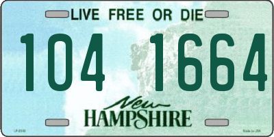 NH license plate 1041664