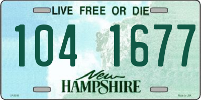 NH license plate 1041677