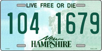 NH license plate 1041679