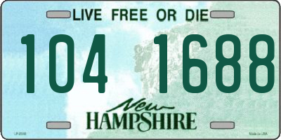NH license plate 1041688